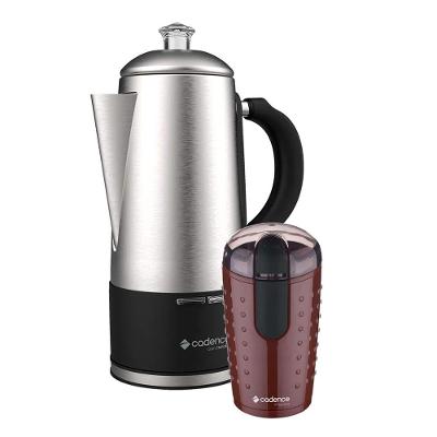 Kit Cafeteira Italiana Gran 1,5L E Moedor De Café Cadence 110V