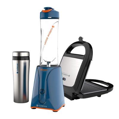 Kit Blender Zoop Sport Inox E Sanduicheira Prime Cadence 110V