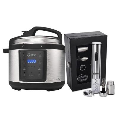 Kit Panela De Pressão Elétrica E Kit Vinho Oster 220V