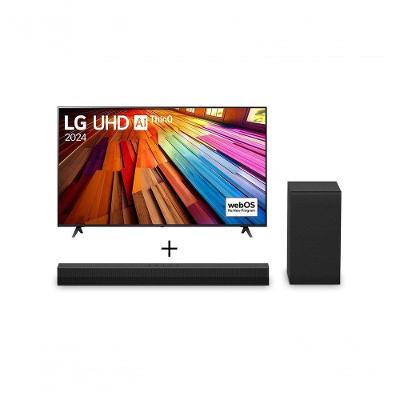 Combo LG Smart TV UHD 4K UT80 55 Polegadas 55UT8000 + Soundbar S40T 300W RMS 2.1 Canais Dolby Digital