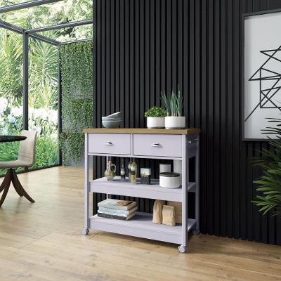 Gabinete Banheiro Ditália 2 Gavetas Ba-135 Cor:cinza Cinza