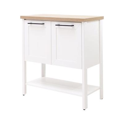 Gabinete Armário Banheiro Ditália 2 Pt C/ Tampo Bn-02 Cor:branco Branco