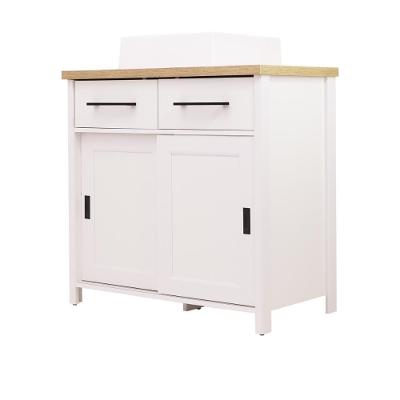Gabinete Armário Banheiro Ditália 2 Gav 2 Pts Com Cuba Bn-03 Cor:branco Branco