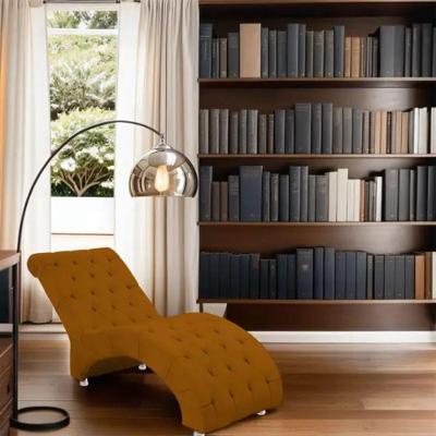 Recamier Divã Espreguiçadeira Para Sala E Cliníca Lara Suede Terracota