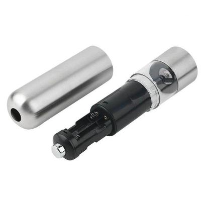 Moedor Pimenta Ou Sal Gourmet Eletrico A Pilha Aço Inox