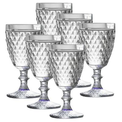 Conjunto 6 Copos Vidro Bico De Abacaxi Elegante