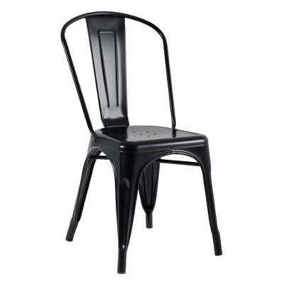 Cadeira Iron Tolix Preto Semibrilho Preto - Semibrilho