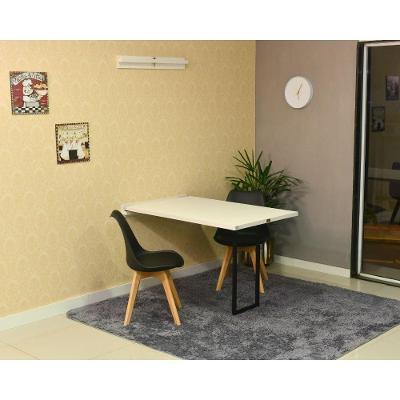 Conjunto De Mesa Dobrável 120 X 75 Branca + 2 Cadeiras Preta