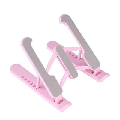 Suporte Portatil Dobravel Multi Posiçoes Para Celular Tablet Rosa