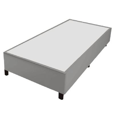 Cama Box 0,96m Com 38cm De Altura Prince Cinza Cinza