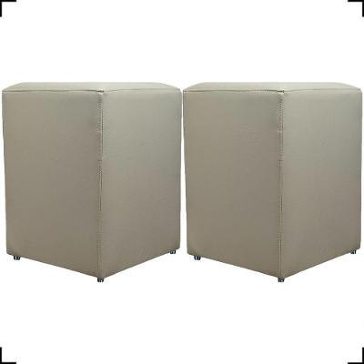 Kit 2 Puff Dado Decorativo Para Sala Recepção Penteadeira Material Sintético Cores
