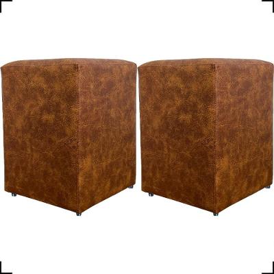 Kit 2 Puff Dado Decorativo Para Sala Recepção Penteadeira Material Sintético Cores