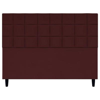 Cabeceira Estofada Para Cama Box Queen 160 Cm Florem Suede