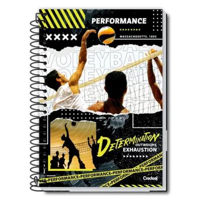 Caderno Espiral Universitário Capa Dura A4 1 Matéria 80 Folhas Performance Credeal Estampa 3