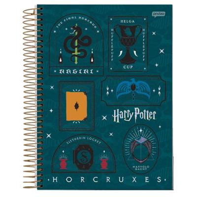 Caderno Espiral Universitário 10 Matérias 200f Harry Potter Hogwarts Jandaia Estampa 8