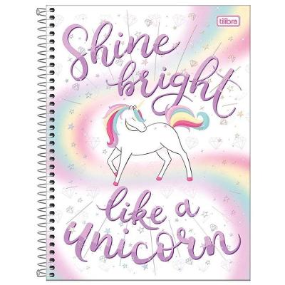 Caderno Espiral Capa Dura Universitário 10 Matérias Blink 160 Folhas Estampa 5