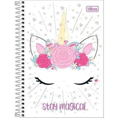 Caderno Espiral Capa Dura Universitário 10 Matérias Blink 160 Folhas Estampa 4
