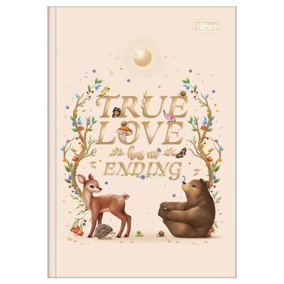 Caderno Brochura Capa Dura 1/4 Pequeno Loveland 80 Folhas Tilibra Estampa 7