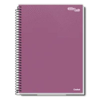 Caderno Espiral Universitário A4 10 Matérias 160 Folhas Essenciale Credeal Roxo