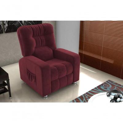 Poltrona Matrix Reclinável Azera - Veludo Vinho