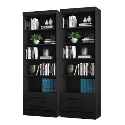 (2 Unid) Livreiro Preto Fosco (3420.37)