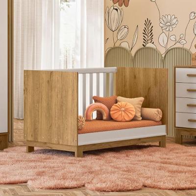 4315 - Berco Mini Cama Q Encanto Slim Freijo Toq/branco Acetinado (4315.35)