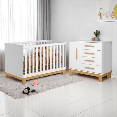 4315 - Berco Mini Cama Q Slim Branco Acetinado (4315.3),4355- Comoda Sap. 1pt/4gav Q Slim Branco Acetinado (4355.3)
