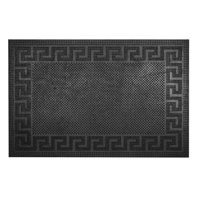 Capacho De Borracha Antiderrapante Ecco 21 Preto 0,40x0,60m