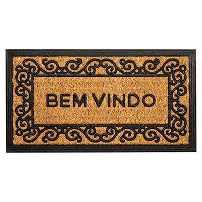 Capacho De Borracha Alagoas 02 Bege-preto 0,33x0,60m