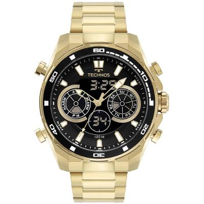 Relogio Technos Masculino Digitech Dourado - Bj3530aa-1p Bj3530aa-1p