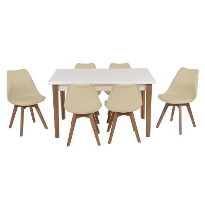 Mesa Patros 200 Cm Madeira E Vidro Mobillare
