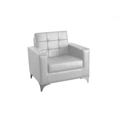 Poltrona Decorativa Taina - Branco Corino