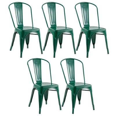 Kit 5 Cadeiras Verde Escuro