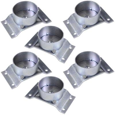 Kit 6 Chapinhas Elevada Com Tubo Pés Palito 5/16 Zincada