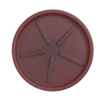 Prato De Vaso Redondo 36 X 3 Cm Cor 32 - Antique Vermelho