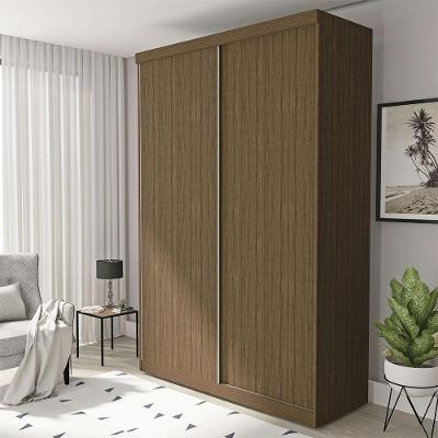 Guarda Roupa Solteiro Salvador 2 Portas 2 Gavetas Minastex Freijó