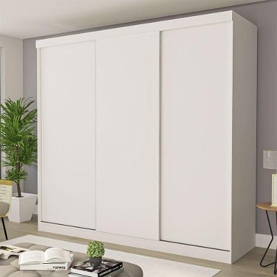 Guarda Roupa Casal Itália 3 Pts 4 Gavetas De Correr Minastex Branco