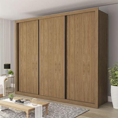 Guarda Roupa Casal Nápoli 3 Portas 6 Gavetas Minastex Carvalho
