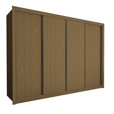 Guarda Roupa Casal Milano 4 Portas 4 Gavetas Minastex Freijó
