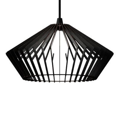 Luminária Teto Tipo Pendente Dejavu Mdf Completa - Luminária Teto Tipo Pendente Dejavu Mdf Completa - Cor:preta
