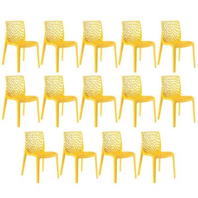 Kit 14 Cadeiras Gruvyer Amarelo