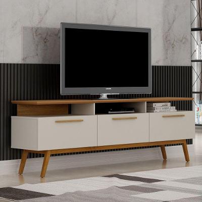 Rack Para Tv São Paulo Até 70 Polegadas 1 Porta Valdemóveis Off White Com Cinamomo