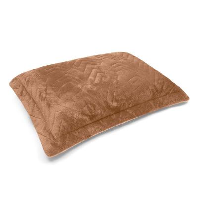 Porta Travesseiro Avulso Buettner Flannel Plush Microfibra 100% Poliéster Dupla Face 50cmx70cm Khaki Escuro / Khaki Claro