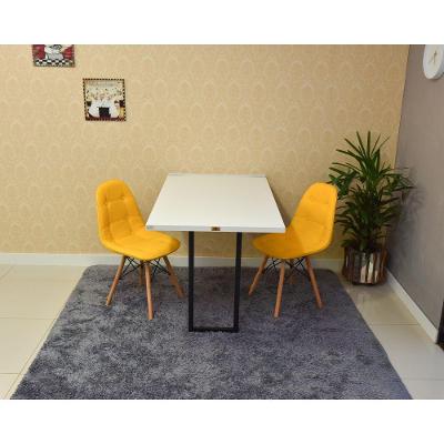 Kit Mesa Dobrável Retrátil 120x75 + 2 Cadeiras Charles Eames Botonê Império Brazil Business