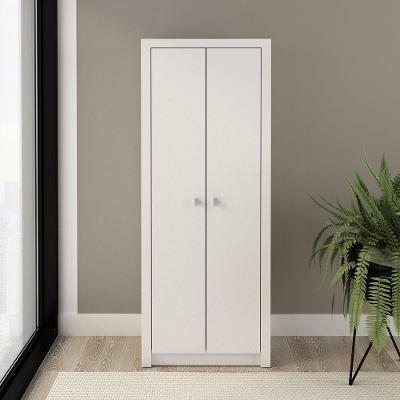 Armário Para Escritório 171,5x60cm Com 2 Portas E 5 Prateleiras Branco