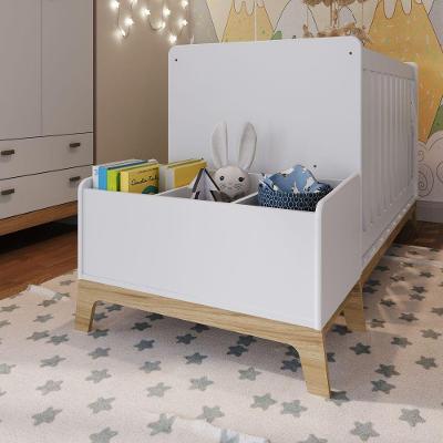 Caixa De Brinquedos E Livros Linha Favo De Mel Fm010 - Completa Móveis Branco