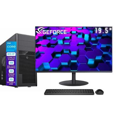 Computador Completo Skill Pro Intel 10 Geração Core I5 10400F 8GB DDR4 2GB SSD 256GB Monitor 19.5" LED SP-049