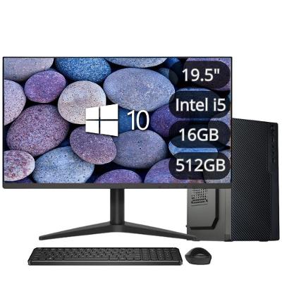 Computador Completo 3green Intel Core I5 6ª Geração 16GB DDR4 SSD 512GB Monitor Led 19.5" HDMI Windows 10 Flex 3F-023