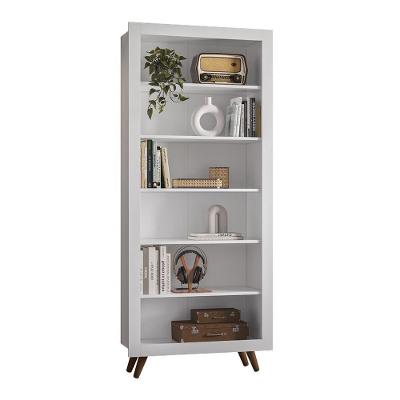 Estante Livreiro Retrô 6 Prateleiras Branco - Qmovi Branco