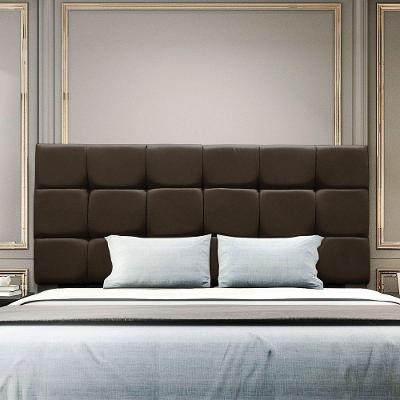 Cabeceira Estofada Cama Box Casal 160 Cm Costa Rica Suede Marrom